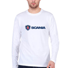 Load image into Gallery viewer, Scania Full Sleeves T-Shirt for Men-White-Ektarfa.online
