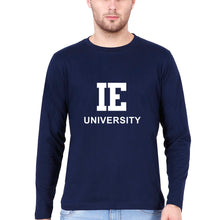 Load image into Gallery viewer, IE University Full Sleeves T-Shirt for Men-Navy Blue-Ektarfa.online
