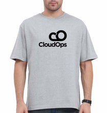 Load image into Gallery viewer, CloudOps Oversized T-Shirt for Men-Grey-Ektarfa.online
