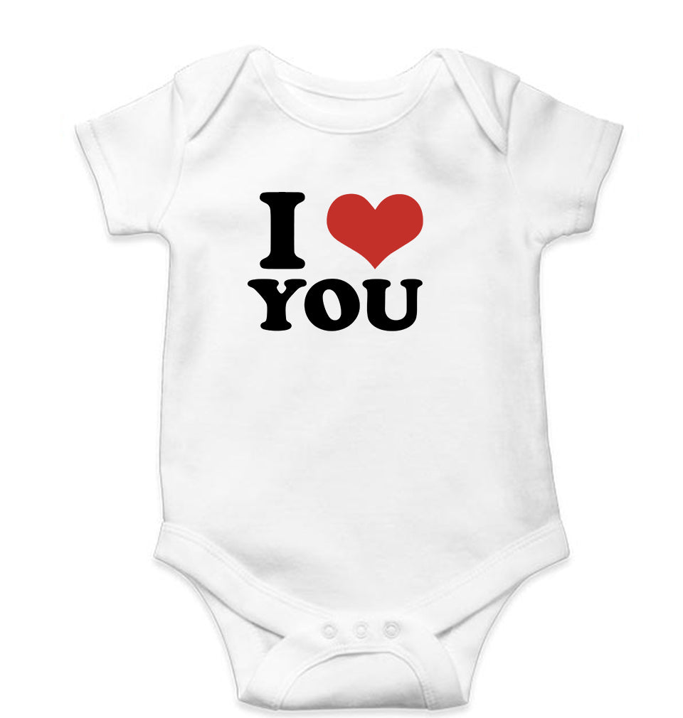 I LOVE YOU Romper For Baby Boy/Girl-White-Ektarfa.online