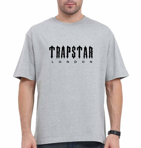 Trapstar Oversized T-Shirt for Men-Grey-Ektarfa.online