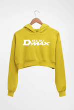 Load image into Gallery viewer, D-Max Crop HOODIE FOR WOMEN-Mustard Yellow-Ektarfa.online
