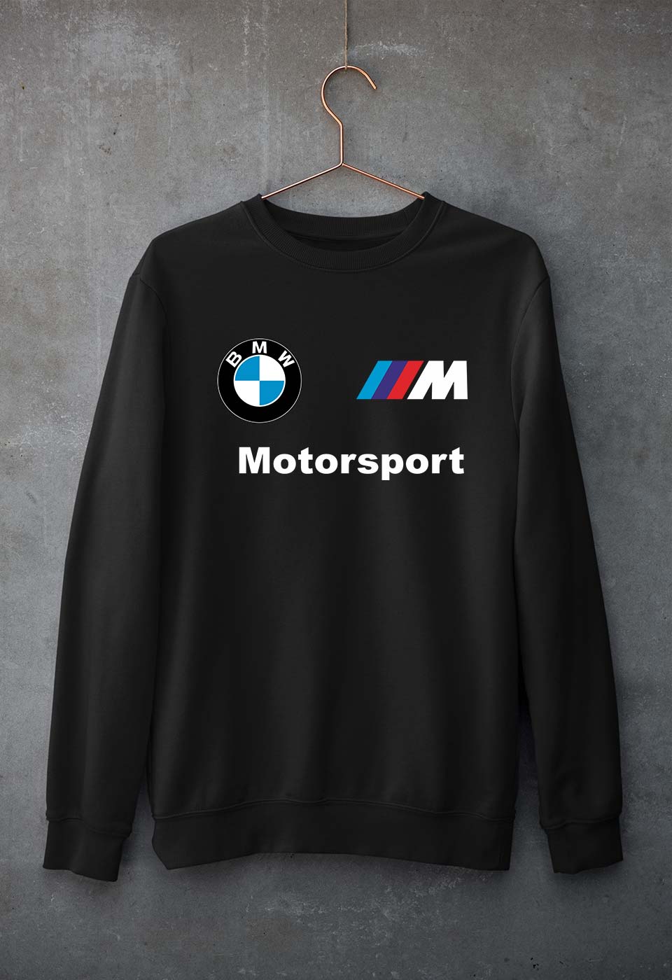 BMW Motersport Unisex Sweatshirt for Men/Women-Black-Ektarfa.online