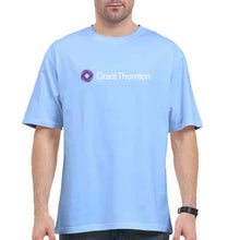 Load image into Gallery viewer, grant thornton Oversized T-Shirt for Men-Baby Blue-Ektarfa.online
