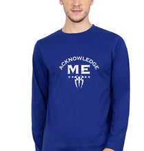Load image into Gallery viewer, wwe roman reigns acknowledge me Full Sleeves T-Shirt for Men-royal blue-Ektarfa.online
