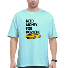 Load image into Gallery viewer, Porsche (Need Money) Oversized T-Shirt for Men-Mint-Ektarfa.online
