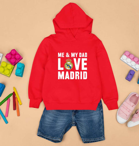 Love Real Madrid Kids Hoodie for Boy/Girl-Red-Ektarfa.online