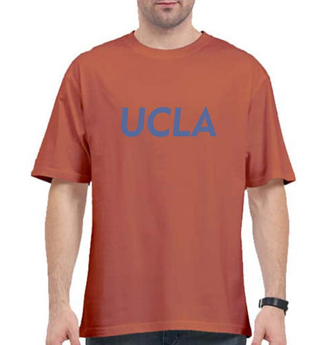 UCLA Oversized T-Shirt for Men-Coral-Ektarfa.online