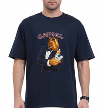 Load image into Gallery viewer, camel cigarette Oversized T-Shirt for Men-Navy Blue-Ektarfa.online
