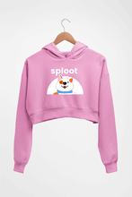 Load image into Gallery viewer, Sploot Crop HOODIE FOR WOMEN-Light Baby Pink-Ektarfa.online
