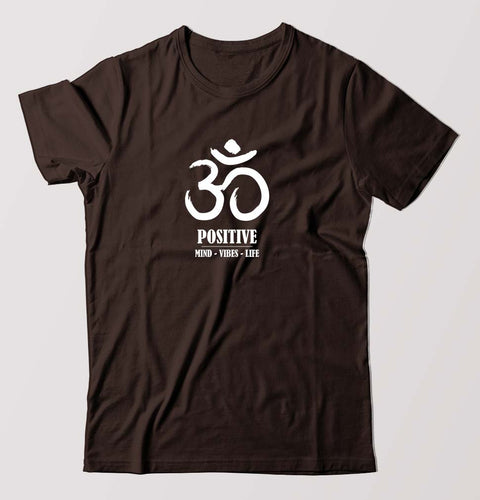Om T-Shirt for Men-Coffee Brown-Ektarfa.online