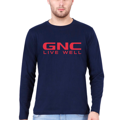 GNC Full Sleeves T-Shirt for Men-Navy Blue-Ektarfa.online