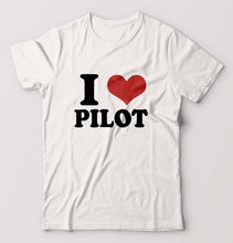 Load image into Gallery viewer, I LOVE PILOT T-Shirt for Men-White-Ektarfa.online
