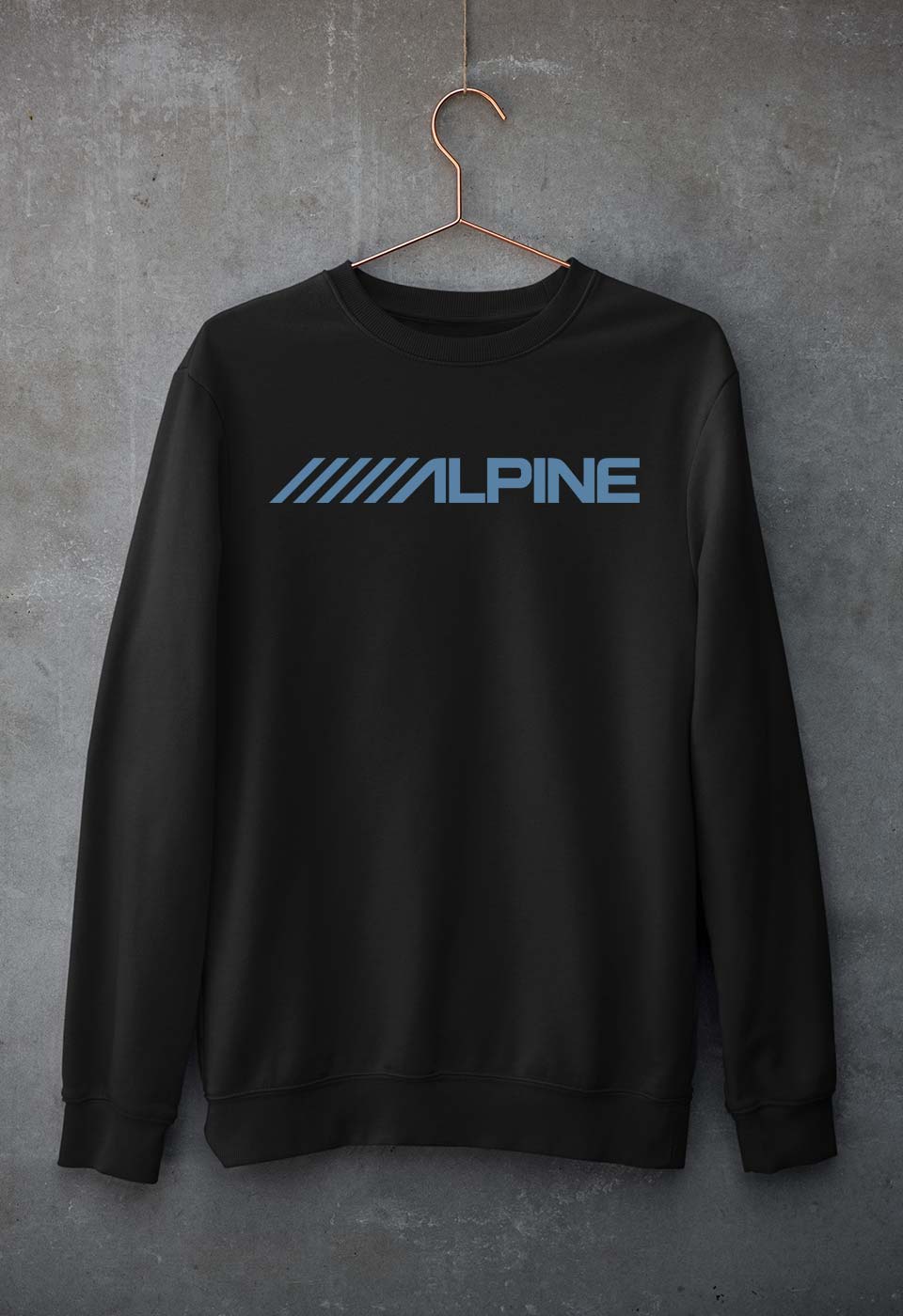 Alpine Unisex Sweatshirt for Men/Women-Black-Ektarfa.online