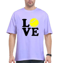 Load image into Gallery viewer, Love Tennis Oversized T-Shirt for Men-Lavender-Ektarfa.online
