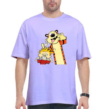 Load image into Gallery viewer, calvin hobbes Oversized T-Shirt for Men-Lavender-Ektarfa.online

