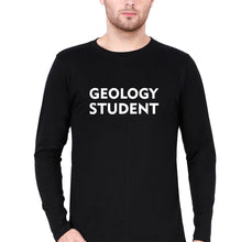 Load image into Gallery viewer, Geology Student Full Sleeves T-Shirt for Men-Black-Ektarfa.online
