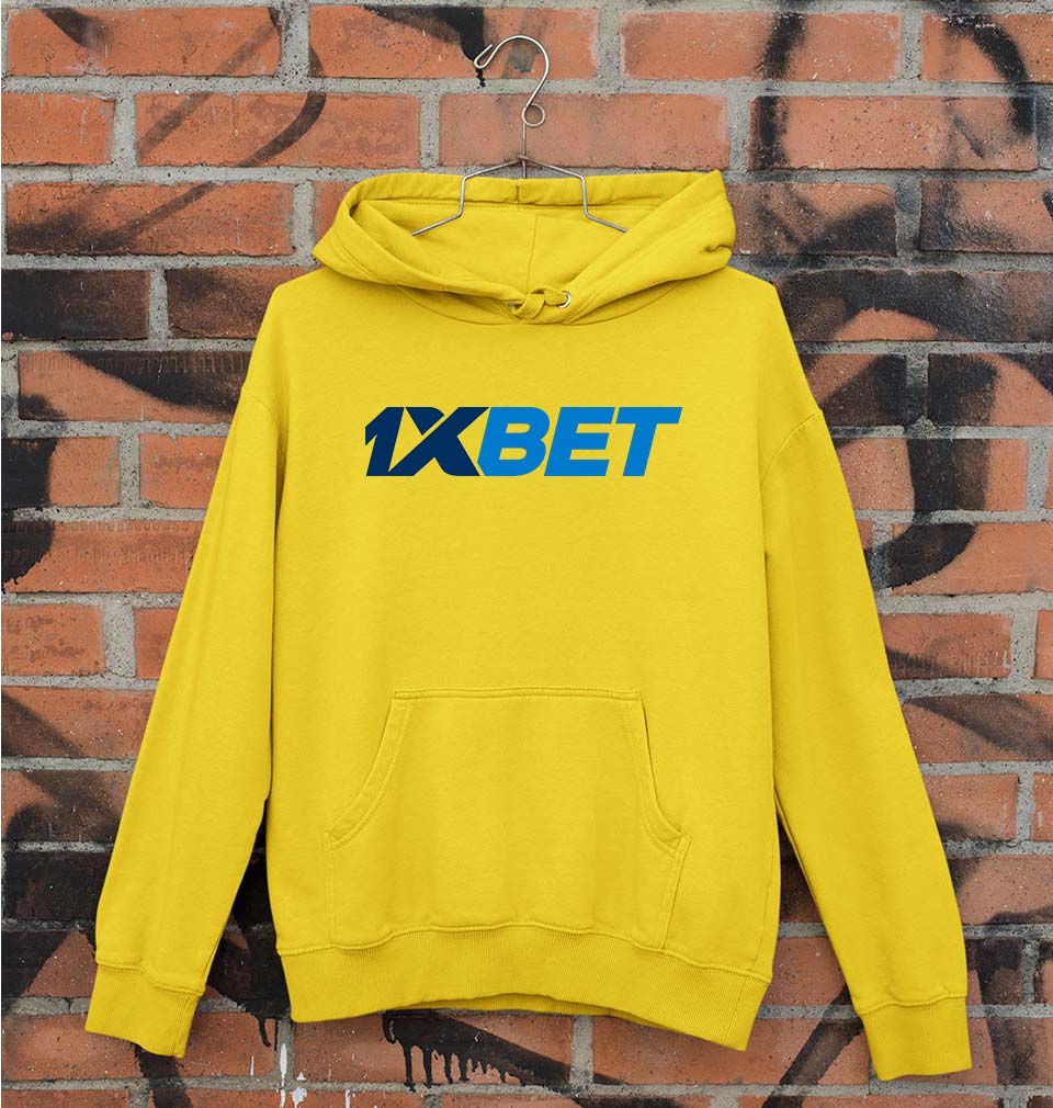 1XBet Unisex Hoodie for Men/Women-Mustard Yellow-Ektarfa.online