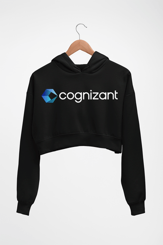 Cognizant Crop HOODIE FOR WOMEN-Black-Ektarfa.online