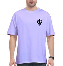 Load image into Gallery viewer, sikh Oversized T-Shirt for Men-Lavender-Ektarfa.online
