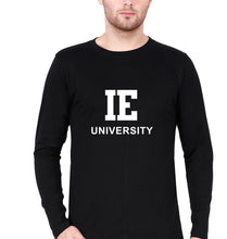 Load image into Gallery viewer, IE University Full Sleeves T-Shirt for Men-Black-Ektarfa.online
