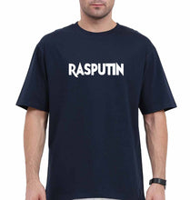 Load image into Gallery viewer, Rasputin Oversized T-Shirt for Men-Navy Blue-Ektarfa.online
