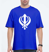 Load image into Gallery viewer, sikh Oversized T-Shirt for Men-Royal Blue-Ektarfa.online
