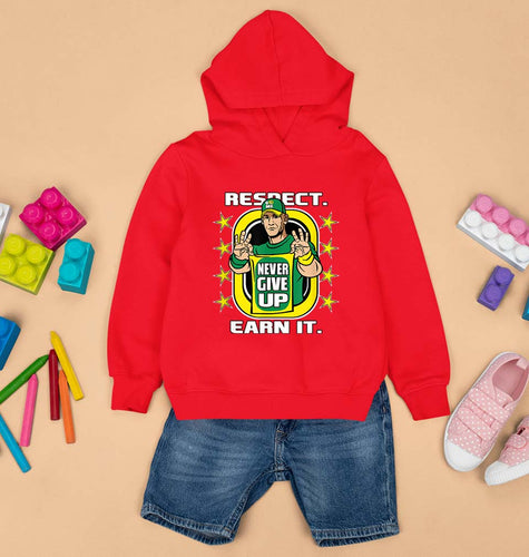 john cena never give up Kids Hoodie for Boy/Girl-Red-Ektarfa.online