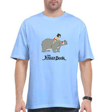 Load image into Gallery viewer, jungle book Oversized T-Shirt for Men-Baby Blue-Ektarfa.online
