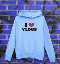Load image into Gallery viewer, I LOVE VLOGS Hoodie for Men/Women
