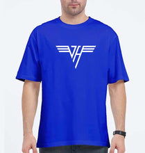 Load image into Gallery viewer, van halen Oversized T-Shirt for Men-Royal Blue-Ektarfa.online
