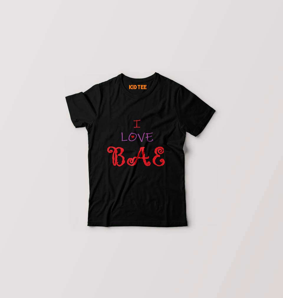 love BAE T-Shirt for Boy/Girl-Black-Ektarfa.online