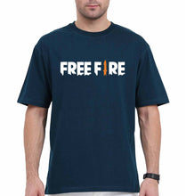 Load image into Gallery viewer, free fire Oversized T-Shirt for Men-Petrol Blue-Ektarfa.online
