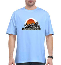 Load image into Gallery viewer, Ride Oversized T-Shirt for Men-Baby Blue-Ektarfa.online
