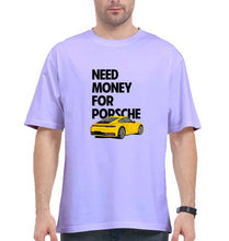 Load image into Gallery viewer, Porsche (Need Money) Oversized T-Shirt for Men-Lavender-Ektarfa.online
