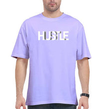 Load image into Gallery viewer, hustle Oversized T-Shirt for Men-Lavender-Ektarfa.online
