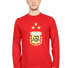Load image into Gallery viewer, Argentina Football Full Sleeves T-Shirt for Men-red-Ektarfa.online
