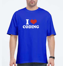 Load image into Gallery viewer, I Love Coding Oversized T-Shirt for Men
