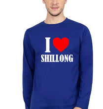 Load image into Gallery viewer, i love shillong Full Sleeves T-Shirt for Men-royal blue-Ektarfa.online
