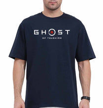 Load image into Gallery viewer, Ghost of Tsushima Oversized T-Shirt for Men-Navy Blue-Ektarfa.online

