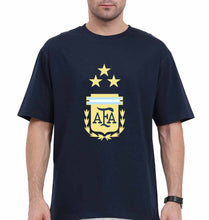 Load image into Gallery viewer, Argentina Football Oversized T-Shirt for Men-Navy Blue-Ektarfa.online
