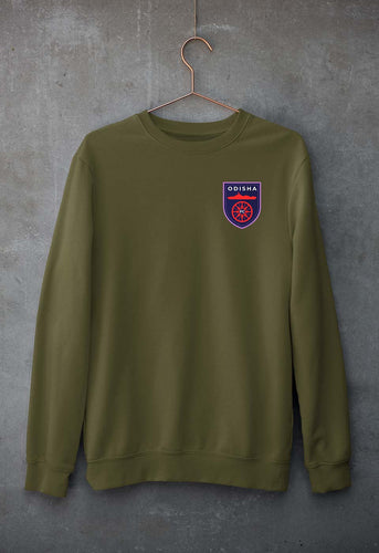 Odisha FC Sweatshirt for Men/Women-Olive Green-Ektarfa.online