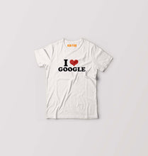 Load image into Gallery viewer, I LOVE GOOGLE T-Shirt for Boy/Girl-White-Ektarfa.online
