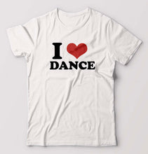 Load image into Gallery viewer, I LOVE DANCE T-Shirt for Men-White-Ektarfa.online
