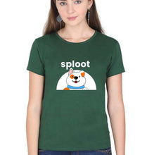 Load image into Gallery viewer, Sploot T-Shirt for Women-Dark Green-Ektarfa.online
