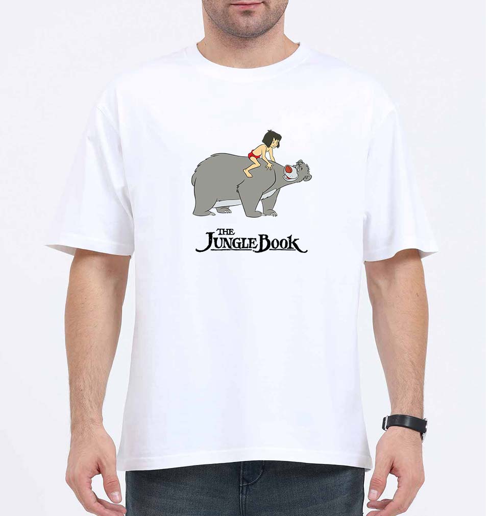 jungle book Oversized T-Shirt for Men-White-Ektarfa.online