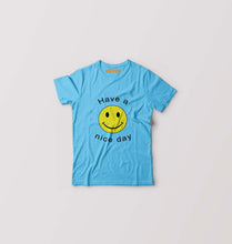 Load image into Gallery viewer, Nice Day Emoji Kids T-Shirt for Boy/Girl-Light Blue-Ektarfa.online
