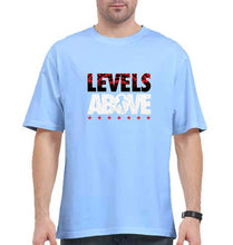 Load image into Gallery viewer, levels above roman reigns Oversized T-Shirt for Men-Baby Blue-Ektarfa.online

