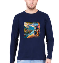 Load image into Gallery viewer, Tom and Jerry Full Sleeves T-Shirt for Men-Navy Blue-Ektarfa.online
