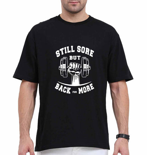 Gym Oversized T-Shirt for Men-Black-Ektarfa.online